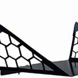 Simpliciti Wall Mounted Book Shelf, Honeycomb Design, 68 x 20 x 15 cm, Black Metal-picture-25