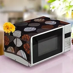 KANUSHI Industries® Microwave/Oven Top Cover with 4 Utility Pockets (Color : Brown) (MICRO-BROWN-LONG-LEAVES)-picture-46