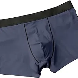 wriniey Presents Plain Strechable Silk Breathable Comfort Mini Trunk for Men-picture-42