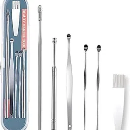 Ear Cleaning Tool Kit, 6-Piece Professional Stainless Steel Set with Storage Case-picture-23