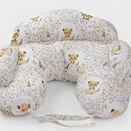 Little Leo Nursing Cradle Pillow for Moms | 100 Percent Egyptian Cotton Feeding Pillow | Ergonomic Maternity Support Pillow for Breastfeeding and Bottle Feeding | Soft Baby Pillow for Newborns-picture-13