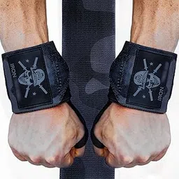 Iron Infidel Wrist Wraps for Weightlifting - 24" Heavy Duty Wrist Support for Working Out, Gym Accessories for Men Use for Lifting, Crossfit, Fitness, Exercise, Bench Press, Powerlifting (Black Camo)-image-30