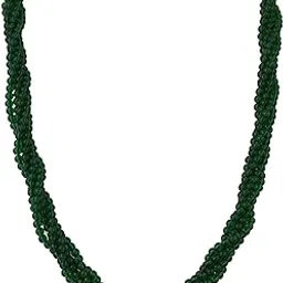 ratnavali jewels Five Layer Twisted Real Onyx Multicolor Stone Beads Round Necklace for Women and Girls-picture-30