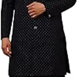 pro-ethic style developer Cotton Indo-Western Set with Embroidered Long Jacket for Men (C-129)-picture-11
