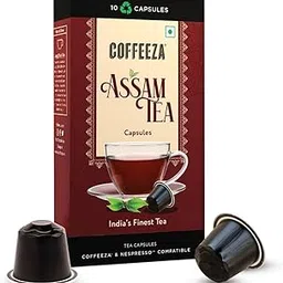 Coffeeza Assam Tea Capsules – Authentic Assam Black Tea, Rich & Malty | Compatible with Nespresso® Original line Coffe pod Machines | Pack of 1 (10 Capsules)-picture-18