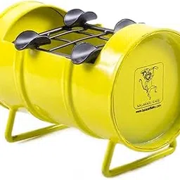 Kalakari Kake Barbeque Drum Ashtray – Handcrafted Yellow Metal Ashtray, Antique Barbeque Style, with Removable Net Lid for Smoking Essentials and Decorative Home Office Decor-picture-23