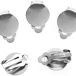 Neobaby 25Pcs Clip-On Earring Converter Backs – Flat Round Pad Earring Clips for Non-Pierced Ears, DIY Jewelry Making Supplies & Findings-picture-21