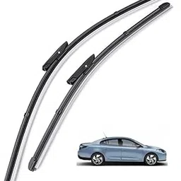 Accurate Front Windshield Wiper Blades for Fluence, Size-24,16(Pack of 2)-image-2