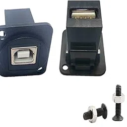 SHANFEILU USB 2.0 D Panel Mount Connector USB B to USB A Adapter Solderless Socket Female to Female Converter Data Transfer for Audio Video Optoelectronic Network-picture-47