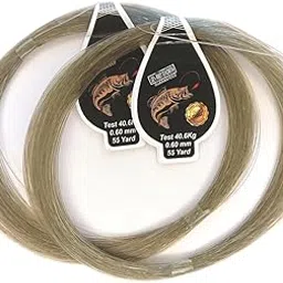 Fox Club Gold Dia.-0.60mm Length-50meter Each Bunch of Pack, Breaking Strength-40.6kg Monofilament Fishing line (Fox Gold-0.60mm-Brown (Pack of 2)) image 1