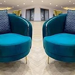 Stylish Wing Chair for Living Room and Bedroom Enhance Your Space with A Cozy Single Seater Sofa Chair Soft Velvet Lounge Chair with Vertical Tufted Back D1-picture-35
