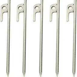 LOSA Tent Pegs 5 Piece Heavy Duty 304 Stainless Steel Camping Awning Tent Stakes Pegs 20Cm-picture-22