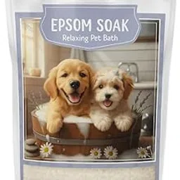 Charm Infinia Epsom Salt Soak for Dogs & Cats - Relaxing Pet Bath for Sore Paws, Itchy Skin & Tired Muscles - Unscented, Pure USP Epsom Salt - 450 Grams-picture-17