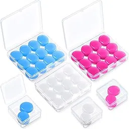 21 Pairs Ear Plugs for Sleeping Soft Reusable Moldable Silicone Earplugs Noise Cancelling Earplugs, Sound Blocking,Ear Plugs with Case for Swimming, Concert,Airplane(Blue,White, Pink)-image-9
