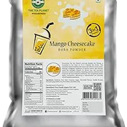 Tea Planet mango Cheesecake Bubbletea Mix – Vegan-Friendly Boba Premix for Smoothies, Milkshakes, Desserts, and DIY Bubbletea | Non-GMO, Creamy Mango Cheesecake Milk Tea Powder, (1000 gms, Mango Cheese Cake)-picture-28