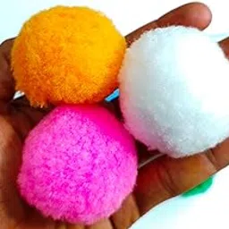 GoSetGet! 50mm / 5cms Big 25 PCS POM POMs - Multi Colored Soft, Round, Fluffy Pom Pom Balls for Arts, Crafts & Handicrafts | Soft Pompom Felt Balls (50MM-Multicolor)-picture-14