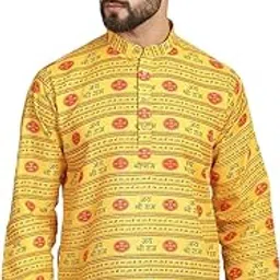 armaan ethnic Men's Printed Short Kurta-picture-49
