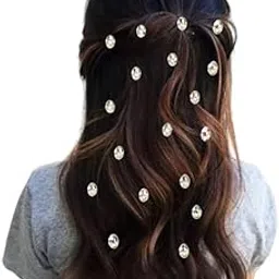 HAIR FLARE Oval Shaped Hair Sticker: Effortless DIY Adornment, 18 Pieces for Hair Styling, Hair Accessories-2771, Silver-image-53