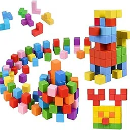 TechMax Solution Magnetic Blocks - Build Magnet World Magic Portal Set, Magnetic Tiles Building Blocks Toddler Toys STEM Sensory Outdoor Toys (Color Theme, 42, Piece)-image-55