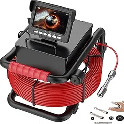 4.3" inch Pipe Drain Inspection Camera, 100FT/30M Sewer Camera with DVR Function & Snake Cable, Waterproof IP68 Borescope w/LED Lights Industrial Endoscope for Plumber Wall Duct Drain Pipe Plumbing-picture-38