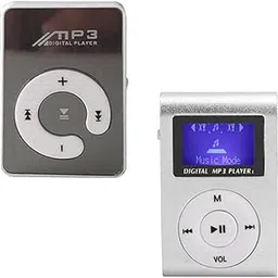 Techking Combo C67 - Compact MP3 Player with Memory Card Slot, Back Clip, HiFi Sound & Mini MP3 Player with LCD Screen Portable Music Audio 3.5mm Interface (Silver) Memory Card not Included-picture-23