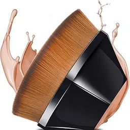 Spellwish Foundation Makeup Blender Brush Flat Top Kabuki Hexagon Face Blush Liquid Powder Foundation Brush for Blending Liquid, Cream or Flawless Powder Cosmetics-image-51
