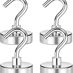 LOVIMAG Magnetic Hook, 80lbs Magnetic Hooks for Cruise Cabins, Heavy Duty Magnets with Hooks for Cruise, Strong Neodymium Magnets for Refrigerator, Hanging, Ceiling, Locker, Kitchen etc-4 Pcs-picture-13