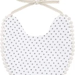 SAZ DEKOR Breathable Baby Feeding Bib Drooling Burp Apron Washable A White|Baby Bibs & Burp Cloths-picture-56