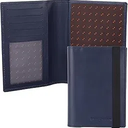 steve jhonson Leather Passport Cover, Passport Holder for Men and Women - Travel Accessories Document Organizer, Passport Holder Wallet with Card Slots for Trips | Travel Wallet Organizer (Blue)-picture-20