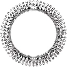 gehena by estele Oxidised Silver Rigid Bangle for Women|Traditional Ethnic Bangle|Antique Finish Jewelry for Daily & Festive Wear – OSSP-86-OXIR BANGLE-picture-18