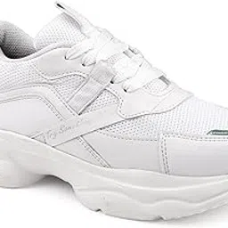 aroom Lightweight Soft and Comfortable Antiskid Casual Sneaker/Shoes for Women's & Girl's (White, 7)-picture-21