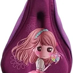 Merishopp Kids Bicycle Seat Cushion Cover Bicycle Saddle Cover for Cycling Accessories Purple-image-34