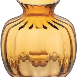 Dartington Cushion Amber Small Vase Premium International Crystal Vase for Home Decoration & Living Room Decor-picture-23