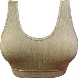 Sports Bra for Women and Girls (in, Alpha, XL, B, Regular, Standard, Cream)-picture-15