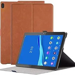 HARITECH Ultra Sleek Smart Flip Cover for Lenovo Tab M10 FHD REL 10.1 inch (TB-X605LC/X605FC) (Brown)-picture-11