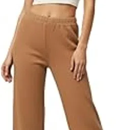 tnq Women's Wool Wide Leg Knit Warm Palazzo Pants, High Waist Self Design Woolen Palazo, Woolen Warm Palazzo Trouser for Women & Girls-picture-33