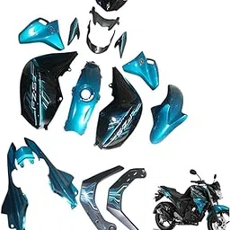 FZ-S V2.0 BODY KIT BLACK AND CYBER BLUE-picture-63