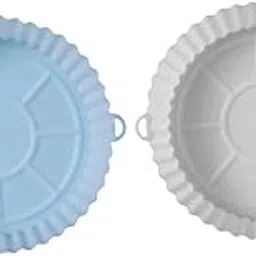 ATORSE™ Air Fryer Silicone Liner Round Air Fryer Basket for Air Fryer Ovens Steamers Blue and White|Home & Garden|Kitchen Dining & Bar|Small Kitchen Appliances|Fryers-picture-11