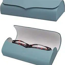 vivid Vision Unisex Adult Lightweight Eyewear Specs Case Cover | Free with Cloth | Protect Eye Glasses | Faux Leather | Spectacles image 1