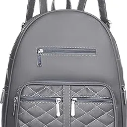 Vegan Leather 2 Compartment Water Resistant Stylish Fashion Ladies Backpack I School Bag I Student Backpack I College Bag I Women Trendy Travel Bag-01-picture-38