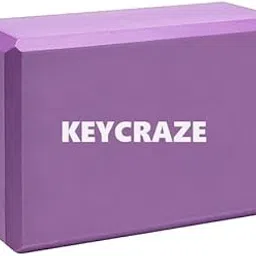 KEYCRAZE Yoga Blocks with Belt - EVA Foam Block with Cotton Belt | Yoga Block with Strap, Pilates & Yoga Props to Help Extend & Deepen Stretches, Yoga Kit for Stability (PURPLE)-picture-29