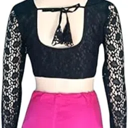 Deep Creation Traders Women's Designer Blouse, Latest Fashion Style,Ciffon Net Blouse-picture-27