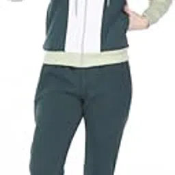 karen peach Colour-blocked Tracksuit for Women & Girls [B. Green] | Casual & Comfortable | Hooded Neck | Winter Wear | Full Sleeves | Sports track suit with Pockets-picture-30