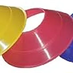 Agility Training Space Soccer Saucer Ground Marker Cone Multicolour | for Football, Cricket, Track and Field Sports (Pack of 50, Mini)-picture-61