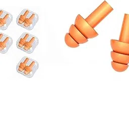 SAFEYURA Ear Plugs for Sleeping Noise Canceling Ear Plugs Soft Reusable Silicone Earplugs Waterproof Noise Reduction Earplugs for Concert Swimming Study Loud Noise Snoring Pack of 5 Nos.-picture-30