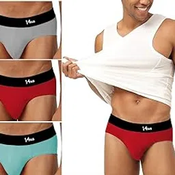 14 fab New Comfort Lightweight Solid Briefs for Men - Comfortable and Stylish Innerwear-Pack of 3.-picture-45