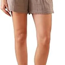 design me fashion and craft Women's High-Waisted Drawstring Linen Shorts – Casual Summer Comfort with Elastic Waistband for Easy Fit-picture-60