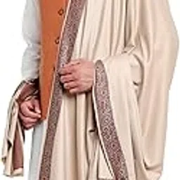 weavers villa Men's Woven Border Woollen Lohi/Shawl [50" X 100"]-picture-11