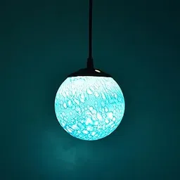 AG APPORVA GLASS Blue Color Globe Hanging Light 5 Inches, Pendant Lights for Dining Table, Lighting Fixtures Ceiling Hanging Lamp for Bedroom, Living Room-picture-57