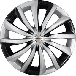 Prigan Universal Black Silver Wheel Cover for All 14 Inch Cars (Size 14 Inch) (Set of 4 Pcs) (Press Fitting) Model- Dzire T3 DC-picture-12